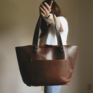 🍂🌾Portland Leather Tote 🌾🍂